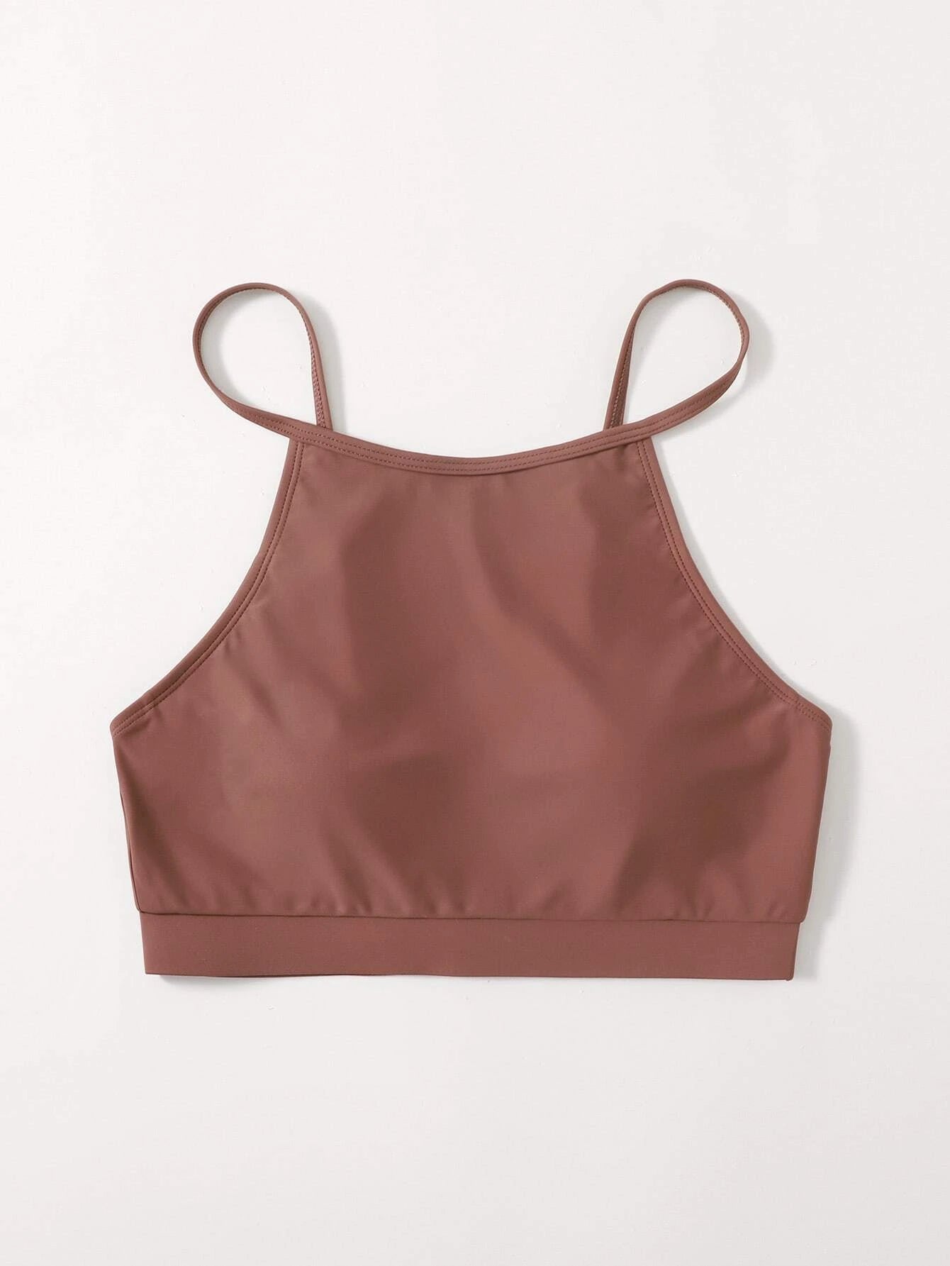 Basic High Neck Bikini Top