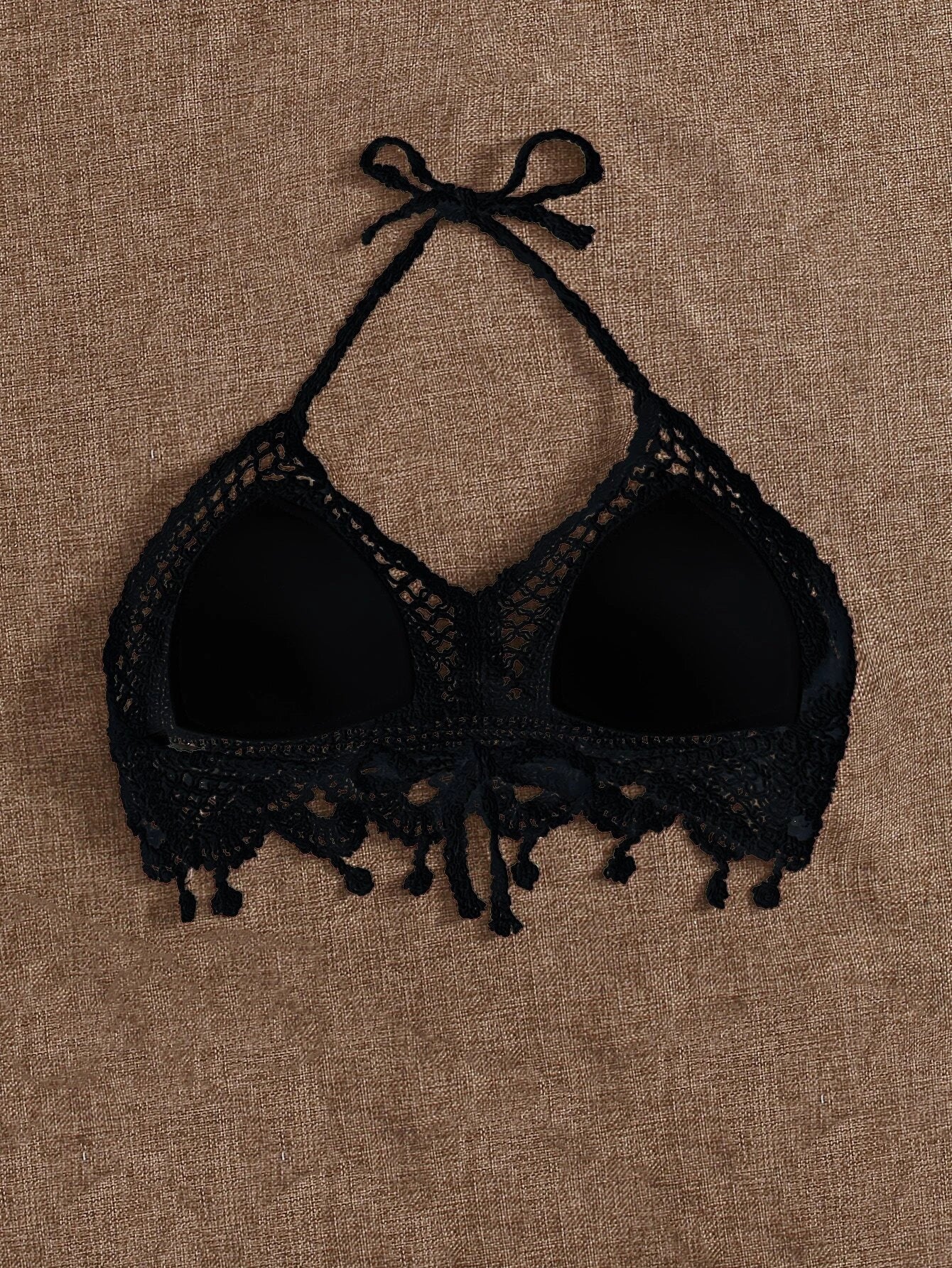 Scallop Trim Crochet Top