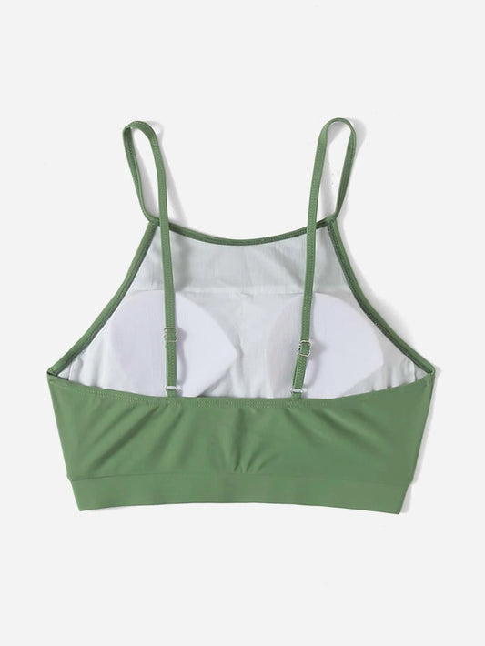 Basic High Neck Bikini Top
