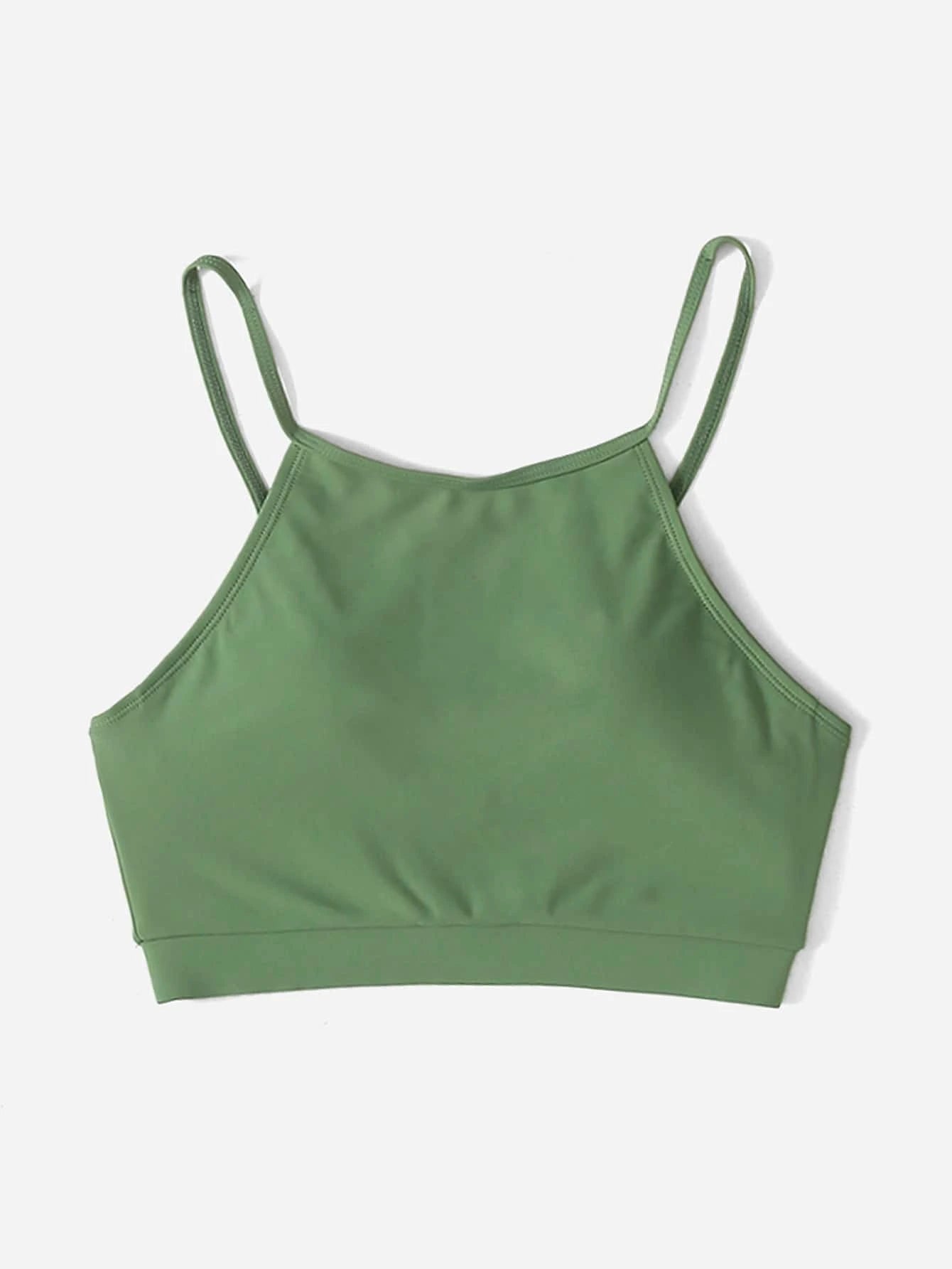 Basic High Neck Bikini Top