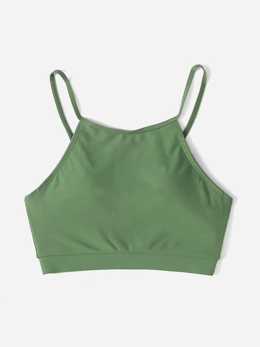 Basic High Neck Bikini Top