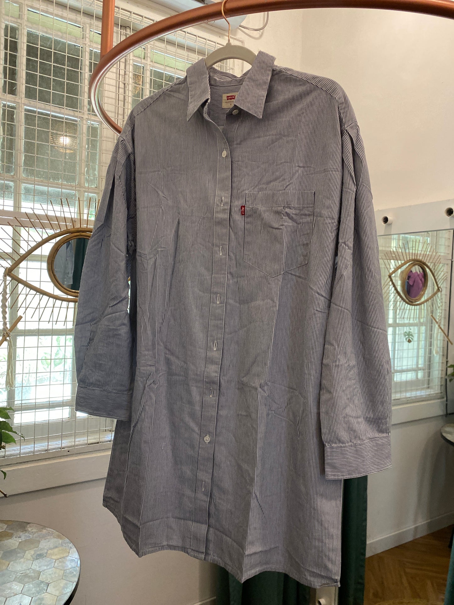 True-Levi’s Striped Shirt Dress-SK-LEVIS-SSD