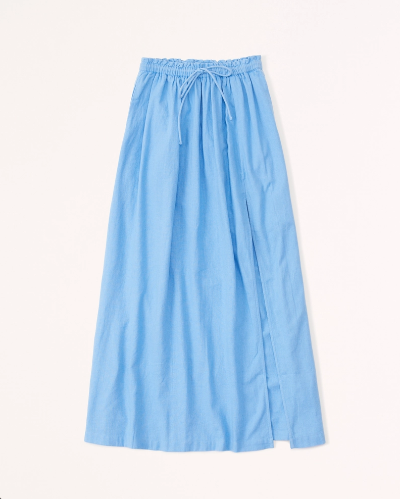 true - Abercrombie & fitch Resort Tie-Waist Maxi Skirt
