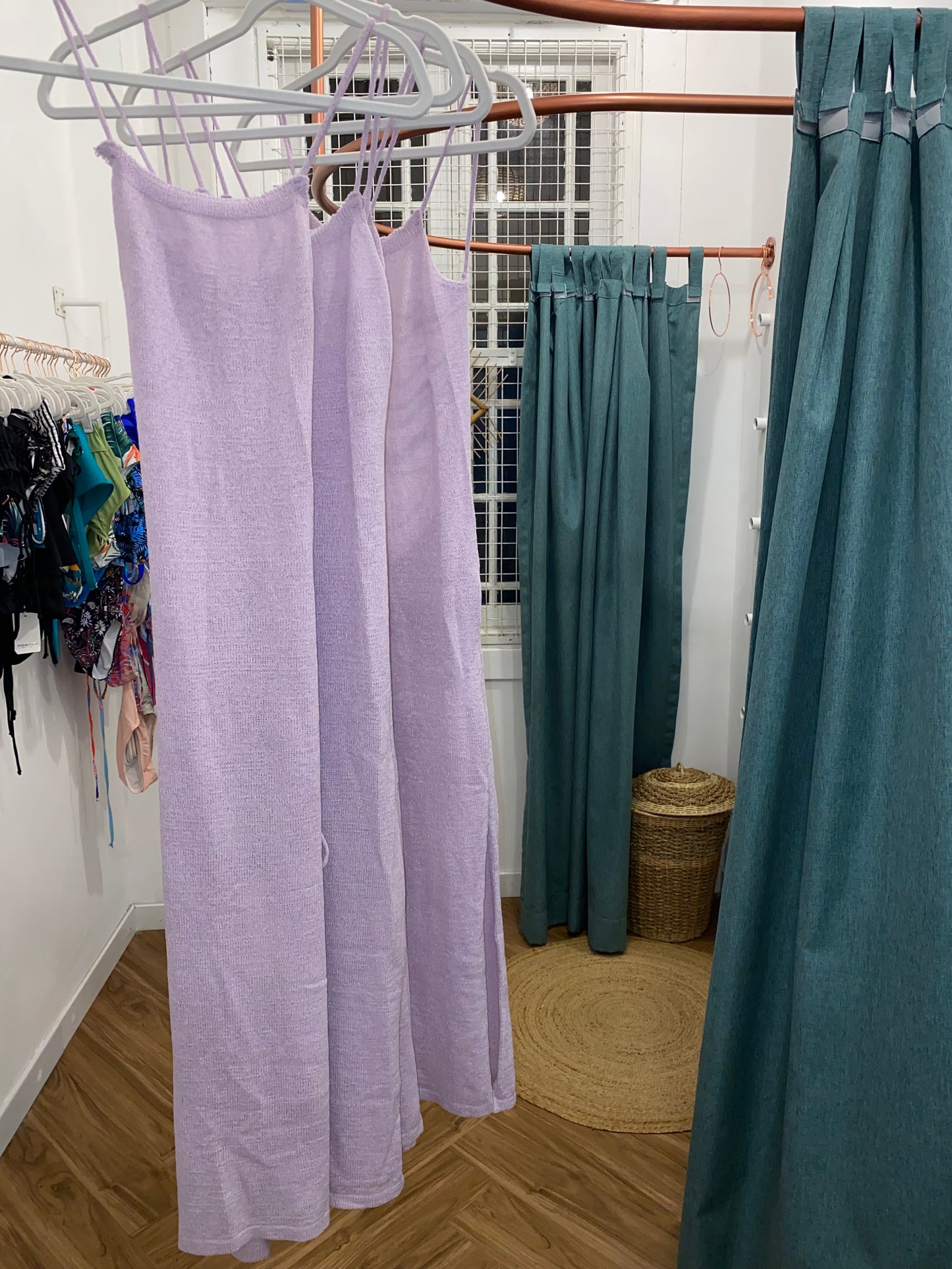 CAPSULE - Mesh Knit Cami Midi Dress