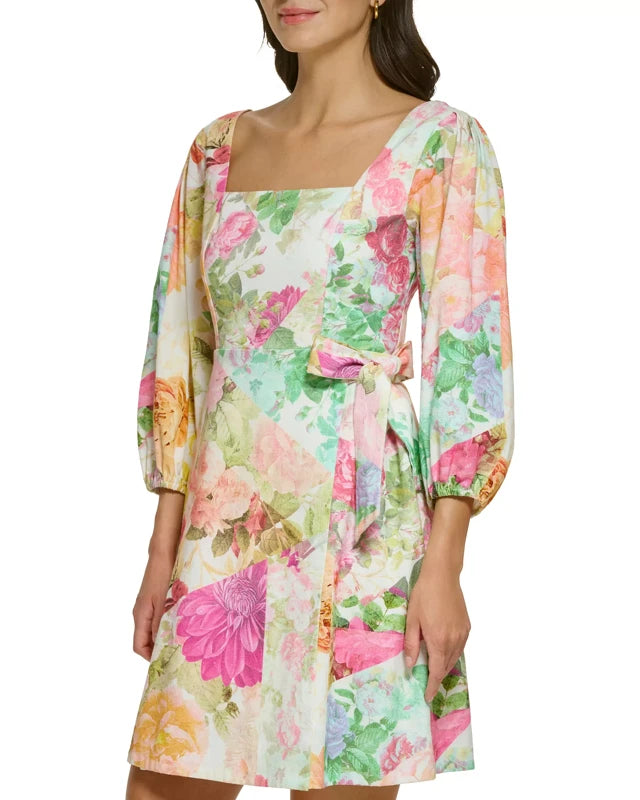 True- Vince Camuto Floral Mini Dress - SK-VC-WDM