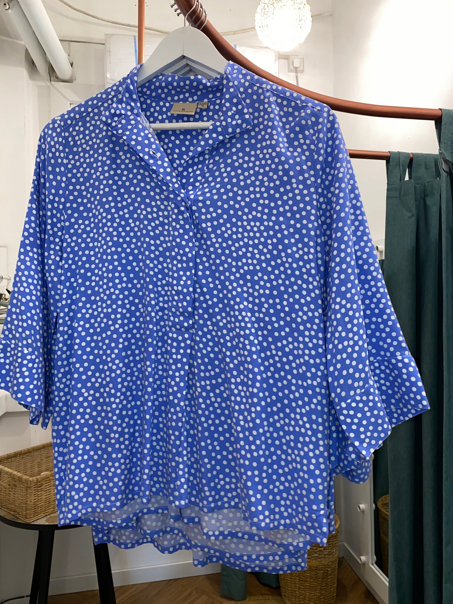 True - Copenhagen Blue Polka Dot Shirt - SK-CH-Polka