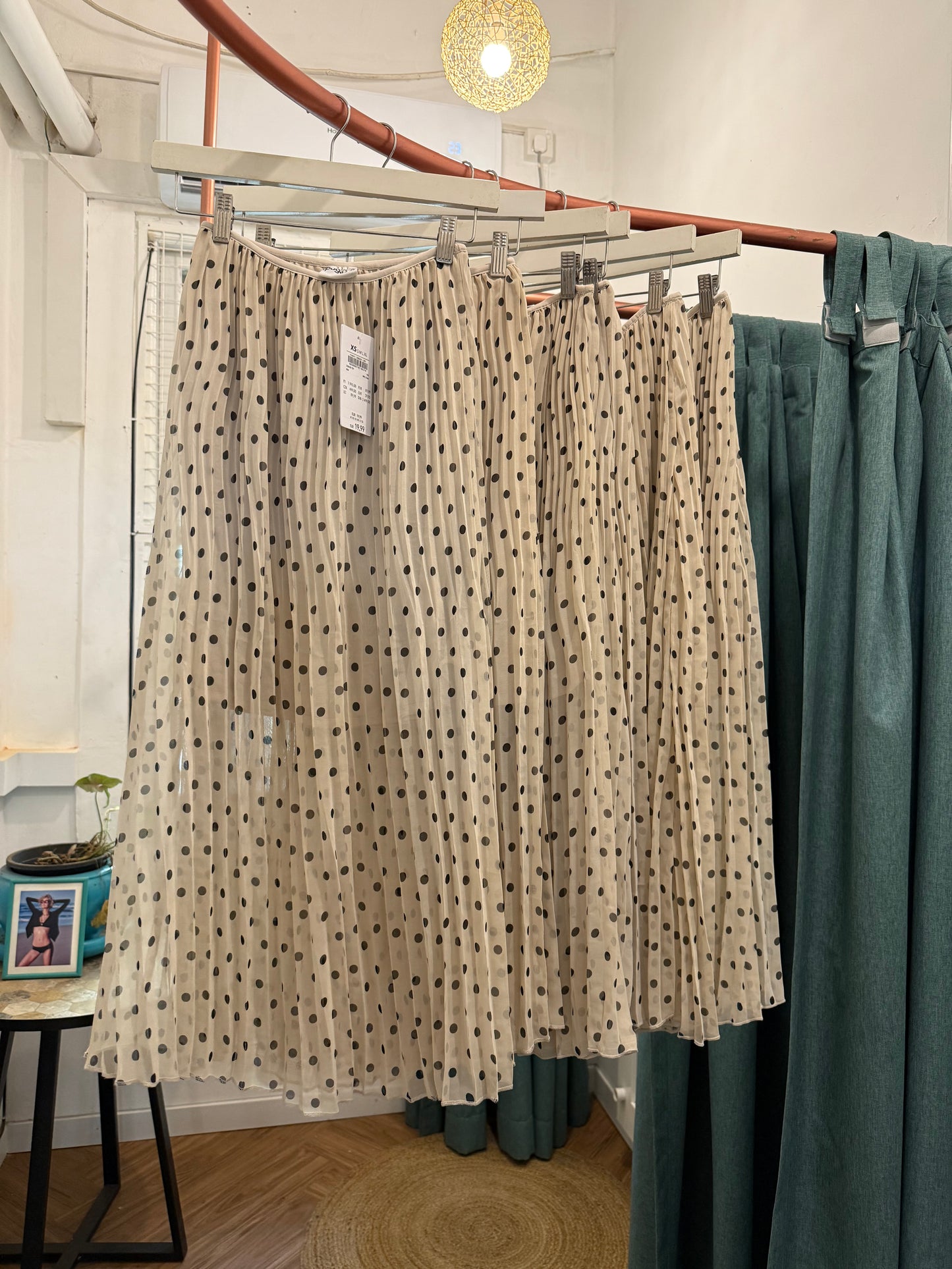 True - Page One - Polka Dot Pleated Skirt