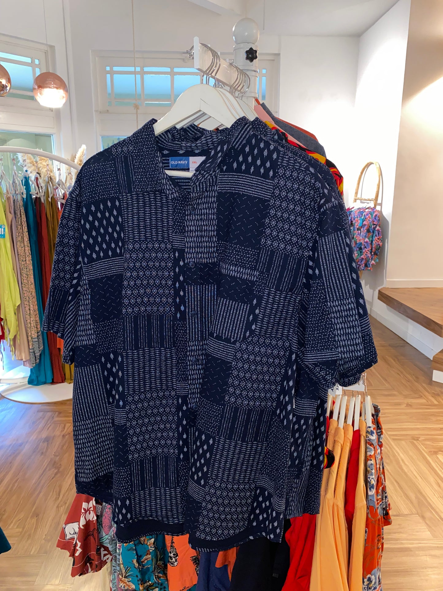 True - OLD Navy Patterned buttoned Shirt - SK-ON-AS