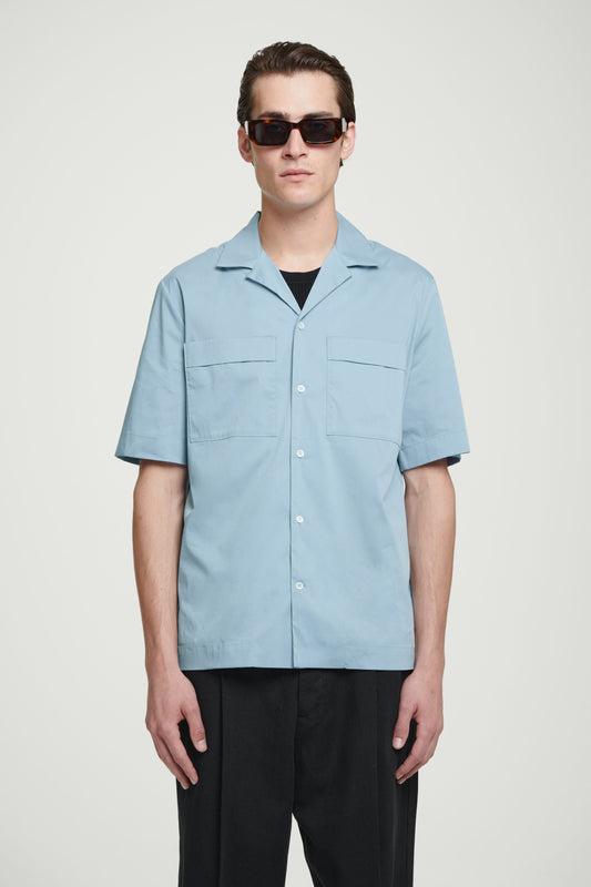 True - COS Sky Blue Utility Shirt - SK-COS-BS