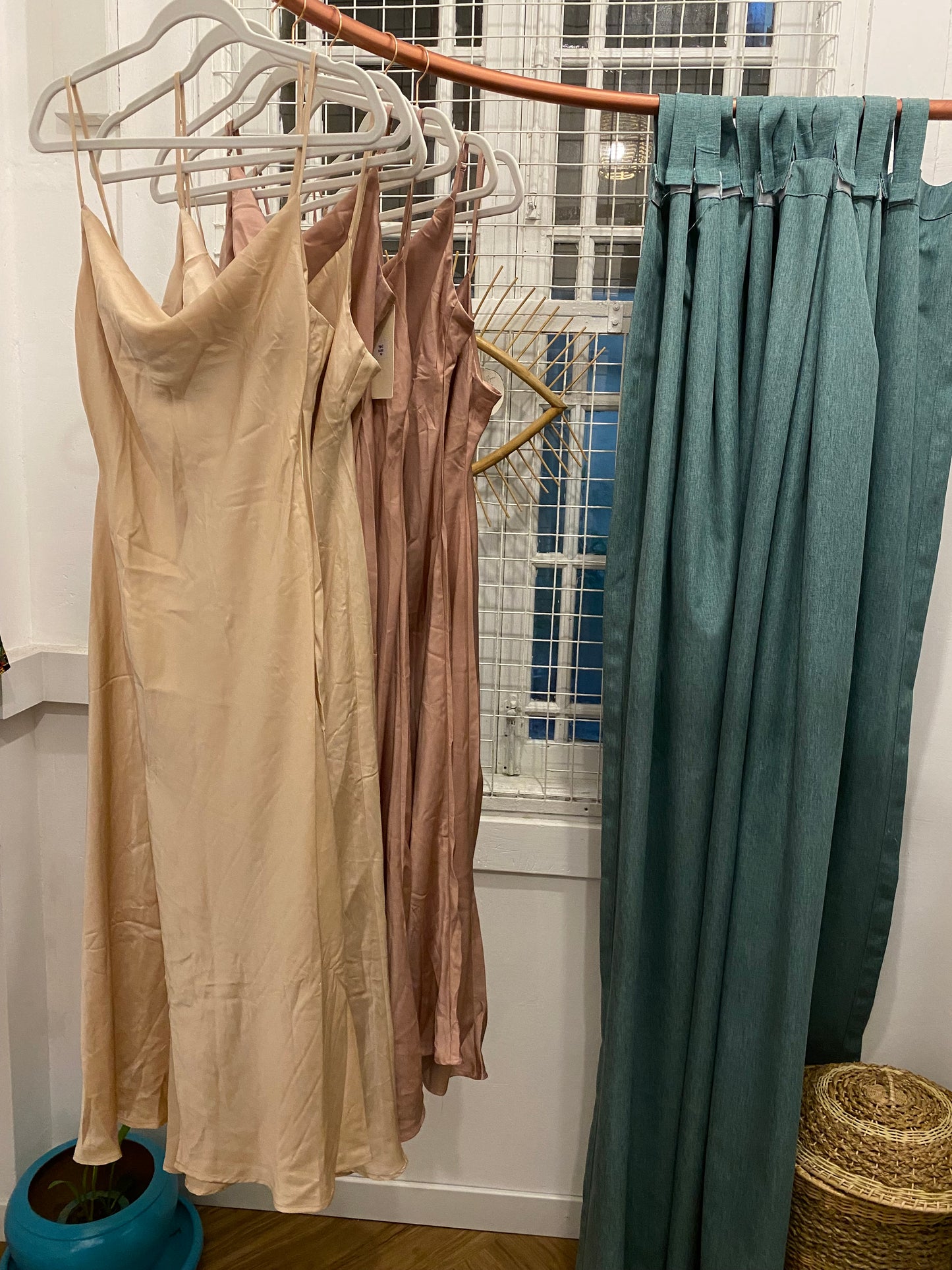 CAPSULE - Satin Cowl Neck Maxi Dress