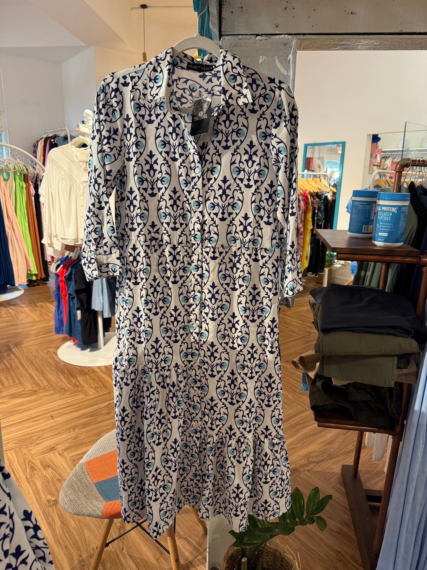 True - The Label - Printed midi dress