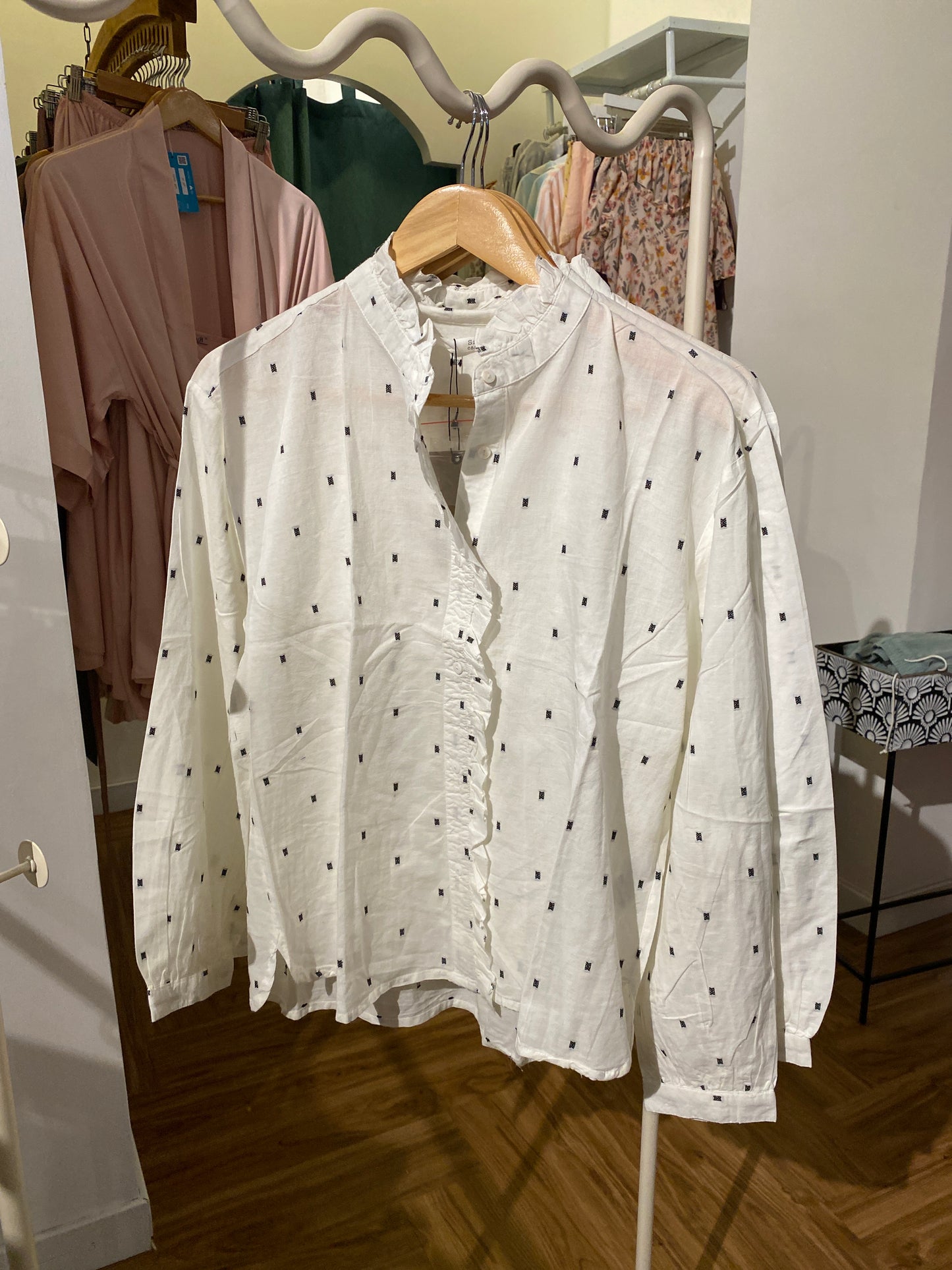 True - SK-SF-WSHL-BLW - Sfera Long Sleeve Shirt - White Print
