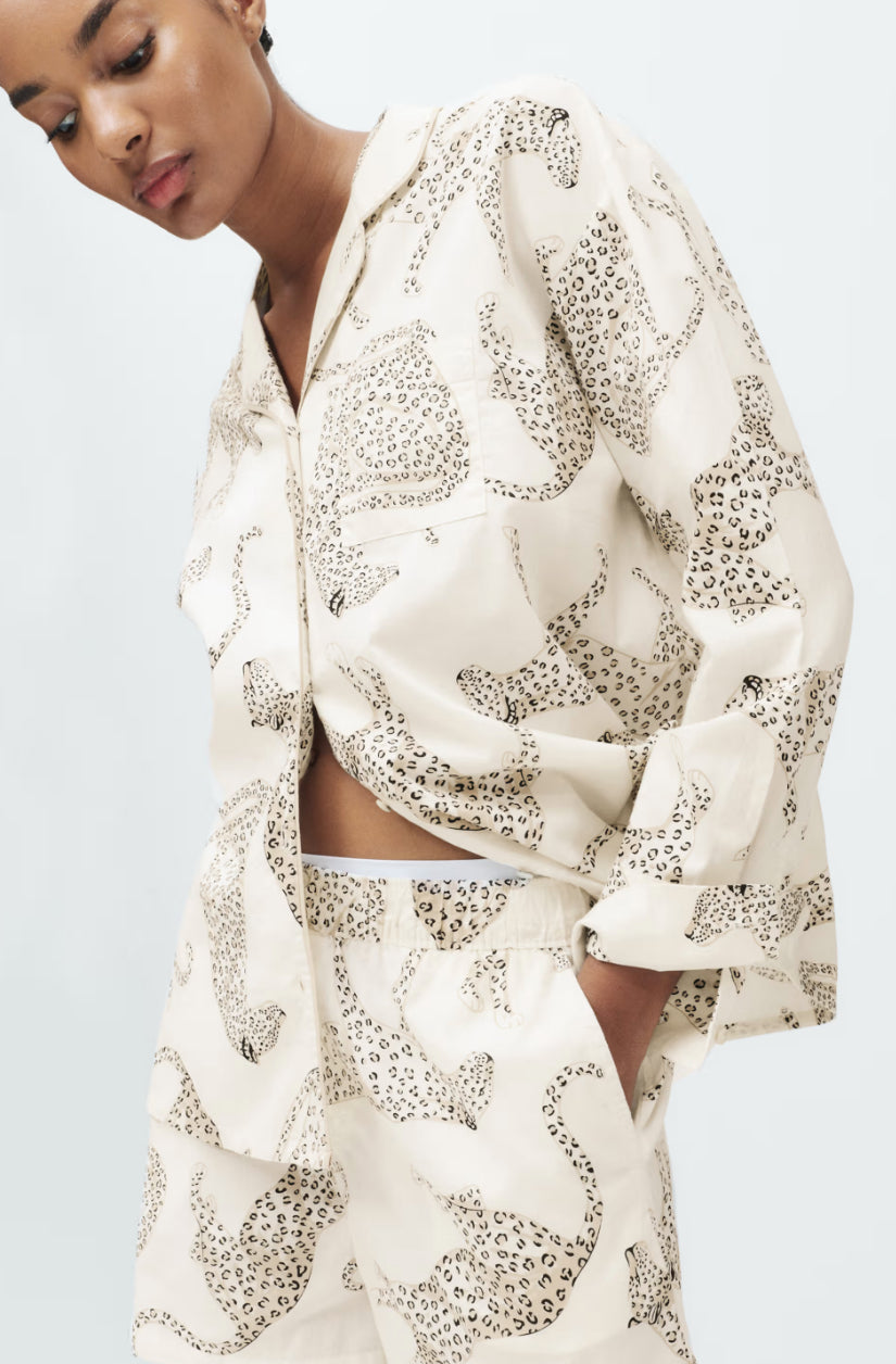 True - M&S Shirt & Pant Leopard PJ Set - SKMSPJ