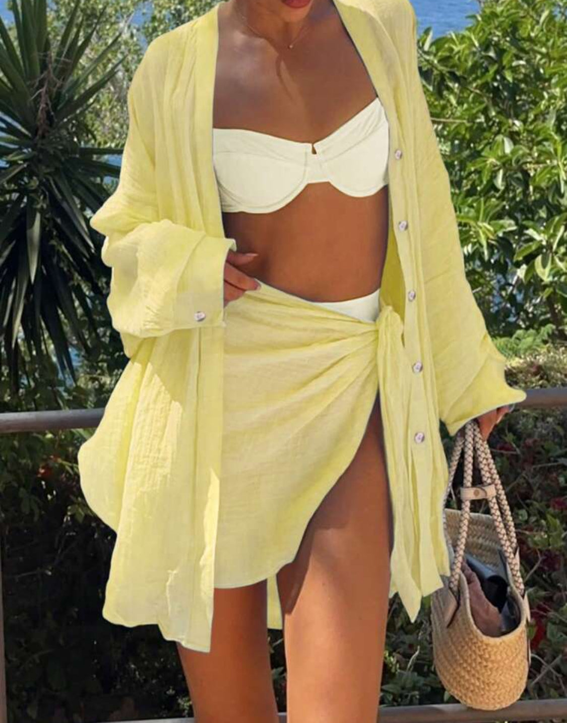 Shirts & Wrap Skirt Co Ord Set