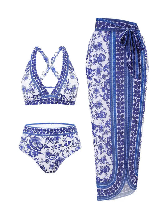 Mykonos Bikini & Sarong Set
