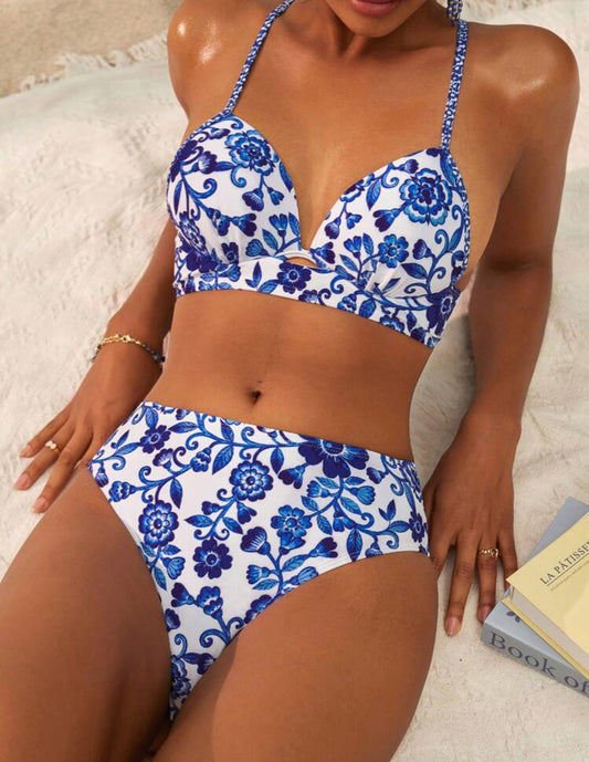 Mykonos Lace Up Ring Bikini Set