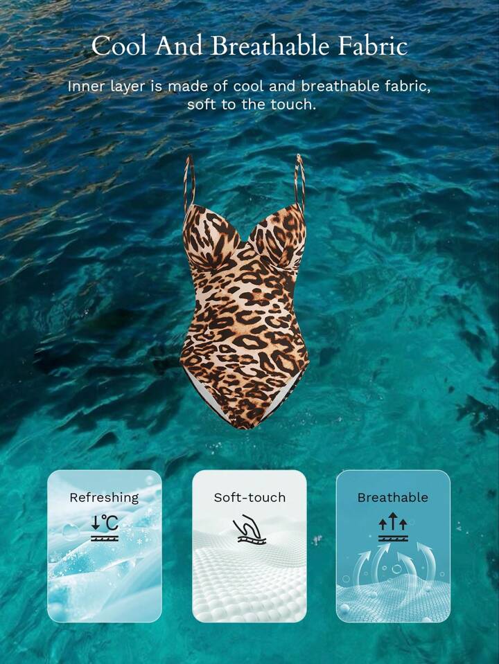 Premium Leopard Push Up Swimsuit