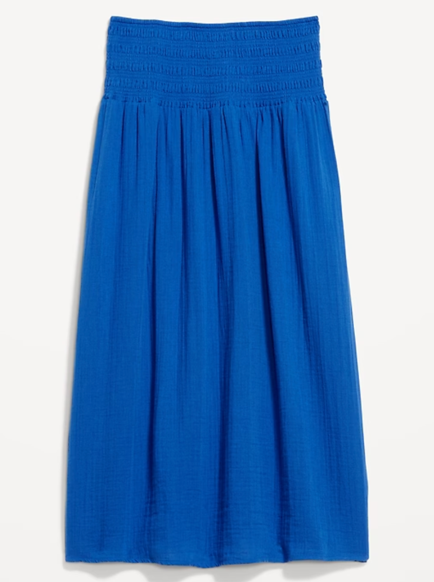 Crinkle Gauze Maxi Skirt GAP