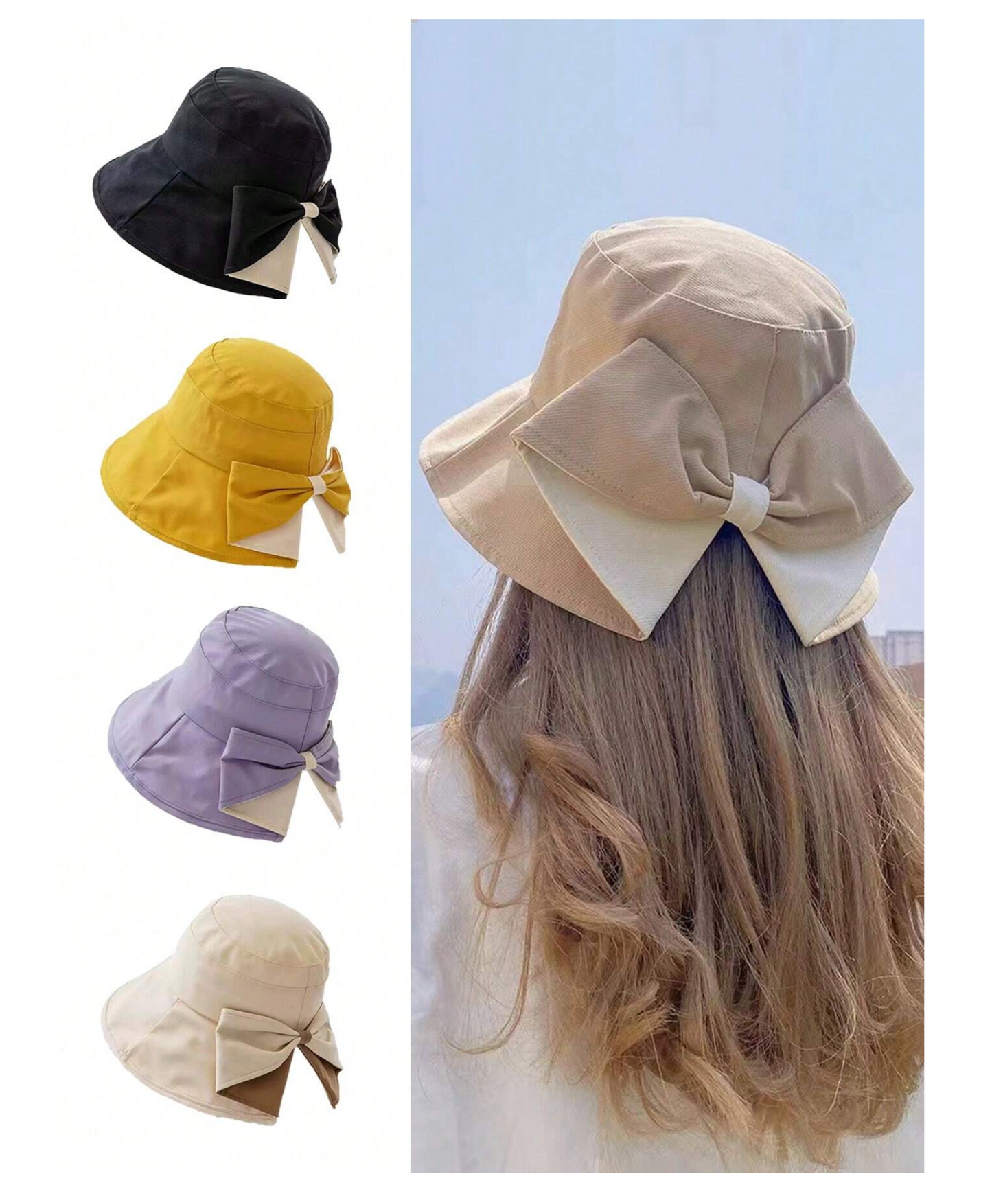 Bow Decor Bucket Hat