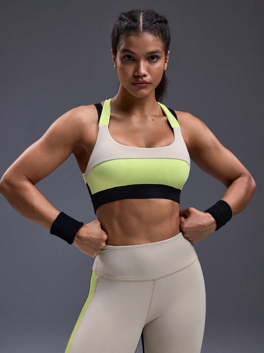 POWERISTA Tricolor Neon Sports Bras