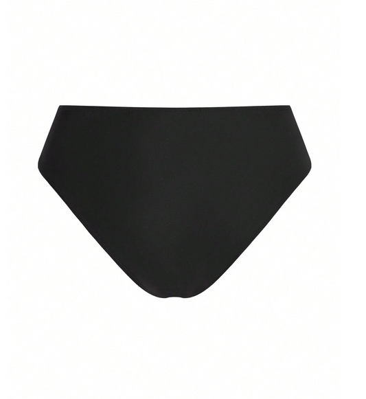 Black Mesh Insert Bikini Bottoms