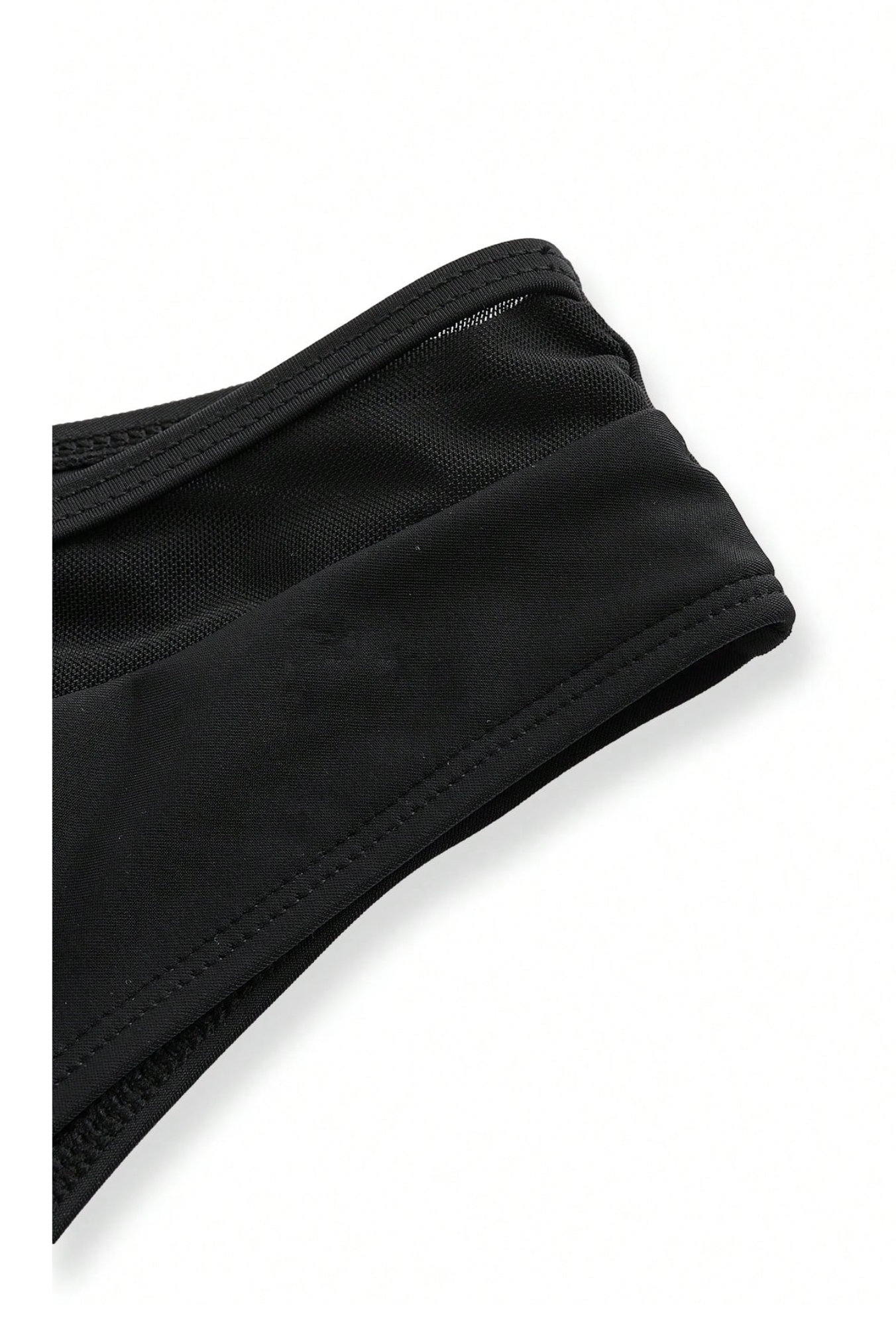 Black Mesh Insert Bikini Bottoms