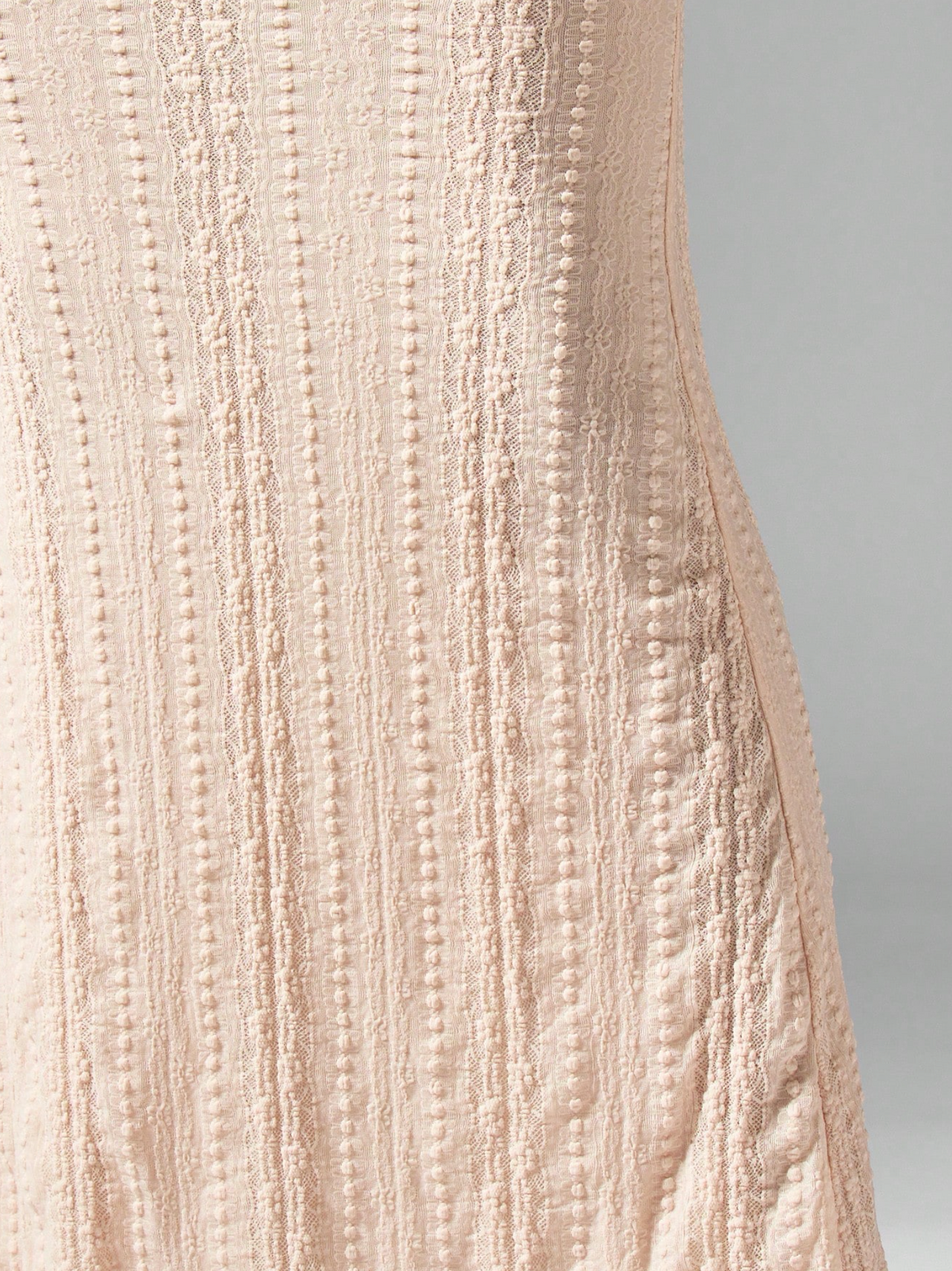 Blush Textured Cut Out Bandeau Crop Top & Maxi Skirt Co Ord Set