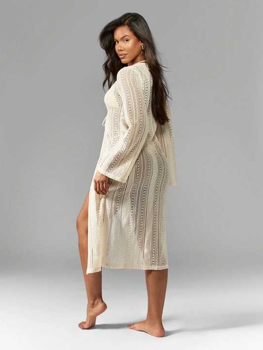 Crochet Star Maxi Kimono