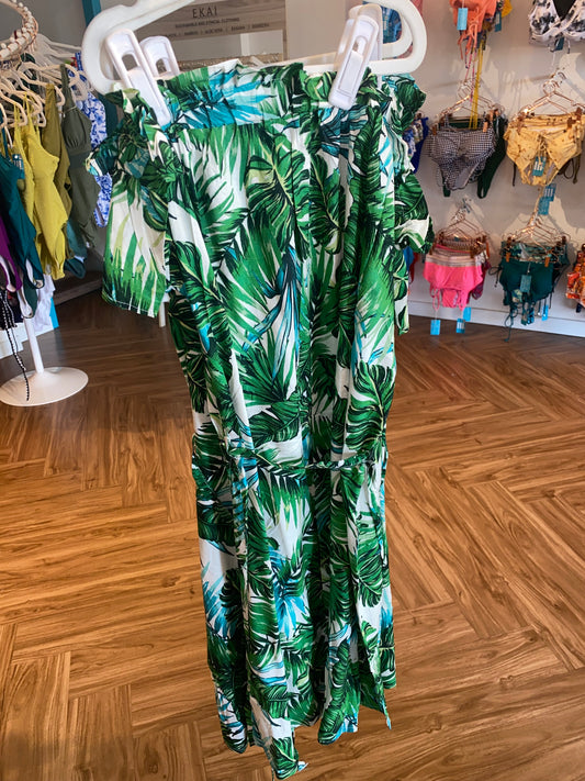 True - Tally Weijl Tropical Off Shoulder Dress - SK-TW-TRDR