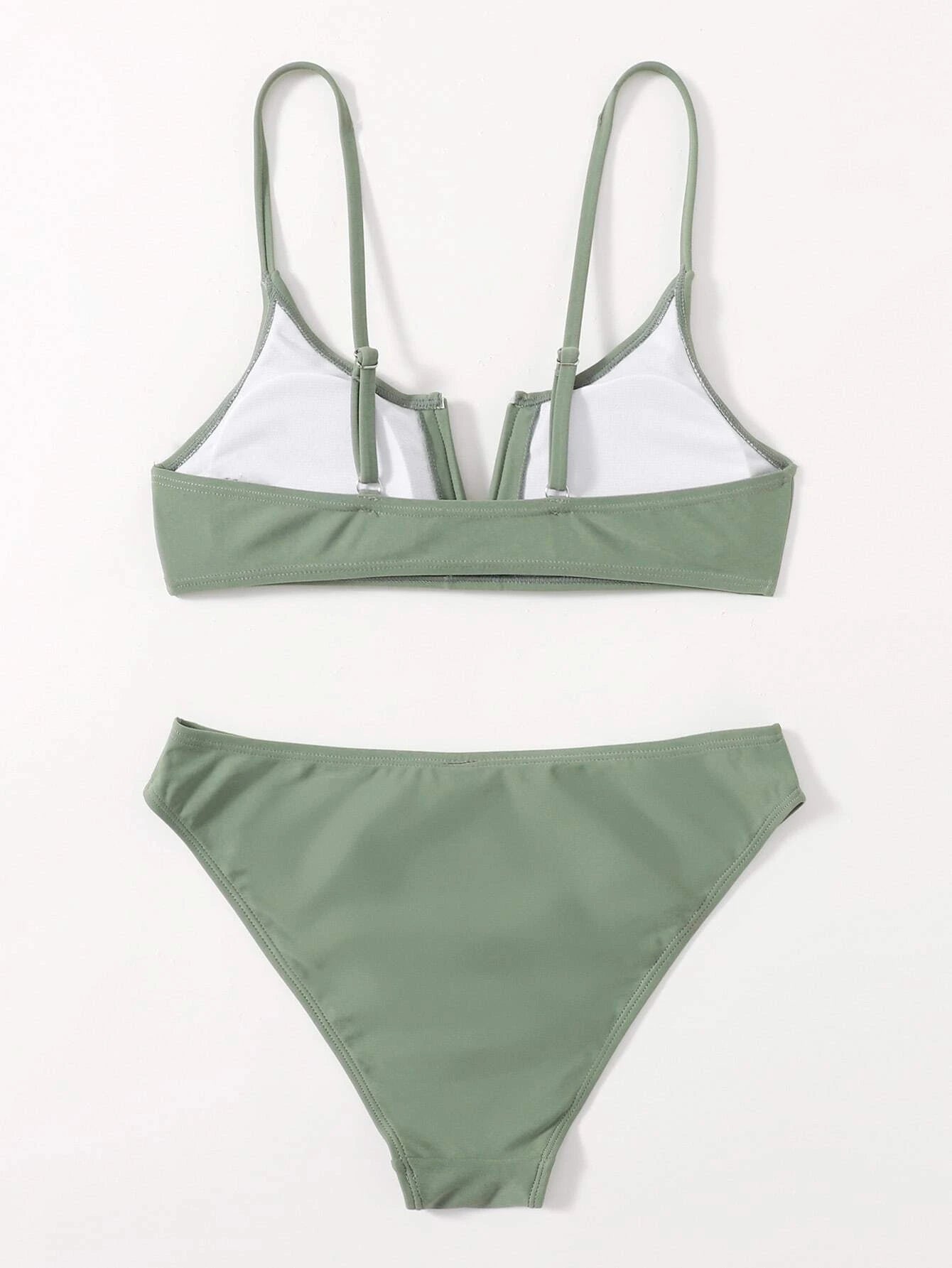 Basic V Wired Brief Bikini Set