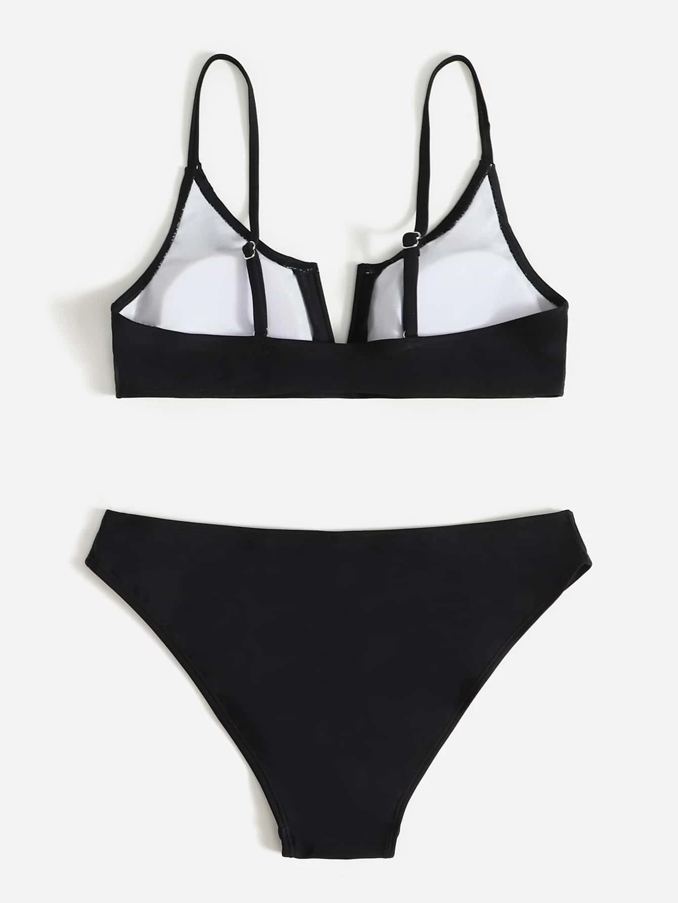 Basic V Wired Brief Bikini Set