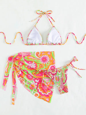 3 Pack Daiquiri Bikini & Wrap Set
