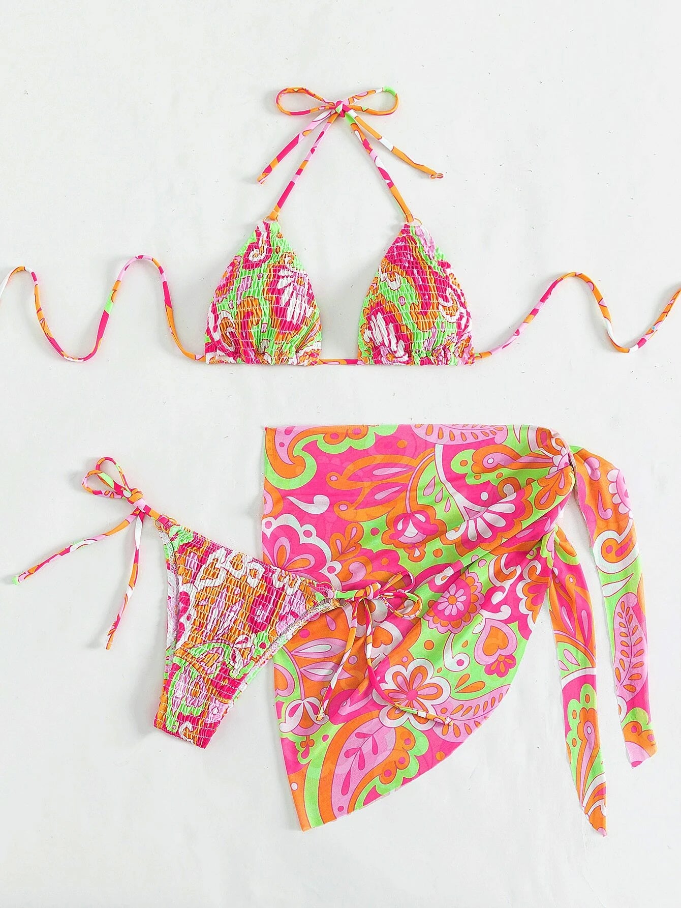 3 Pack Daiquiri Bikini & Wrap Set