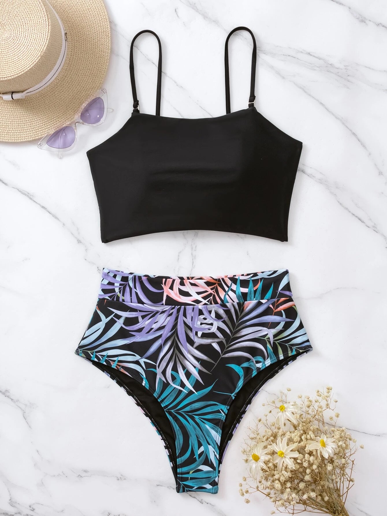 Block & Arty Leaf Bikini Set