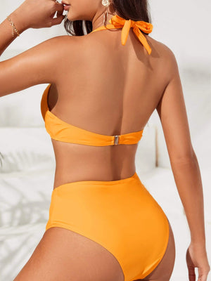 Sunny Halter Underwire High Waist Bikini Set