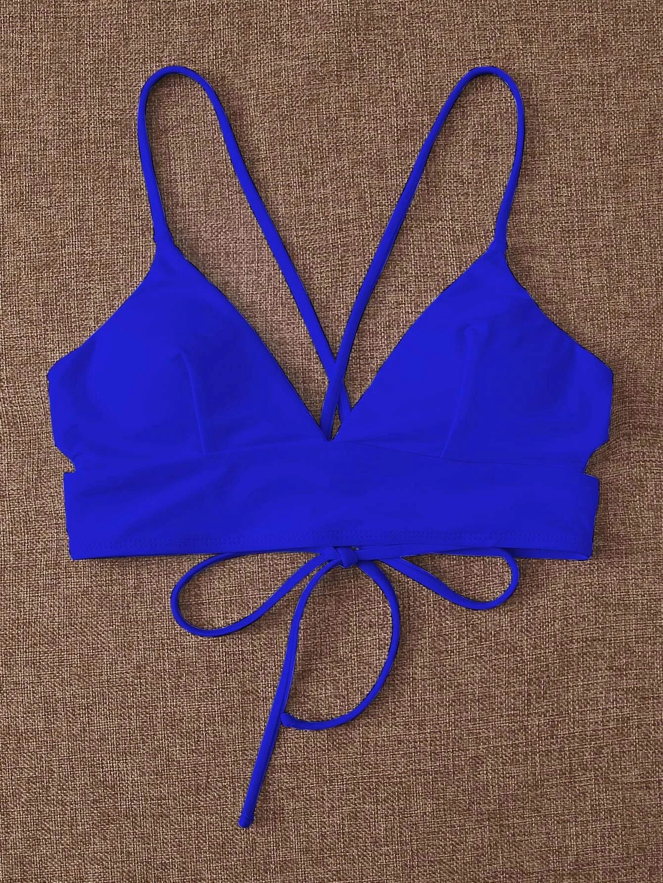 Basics Lace It Up Bikini Top