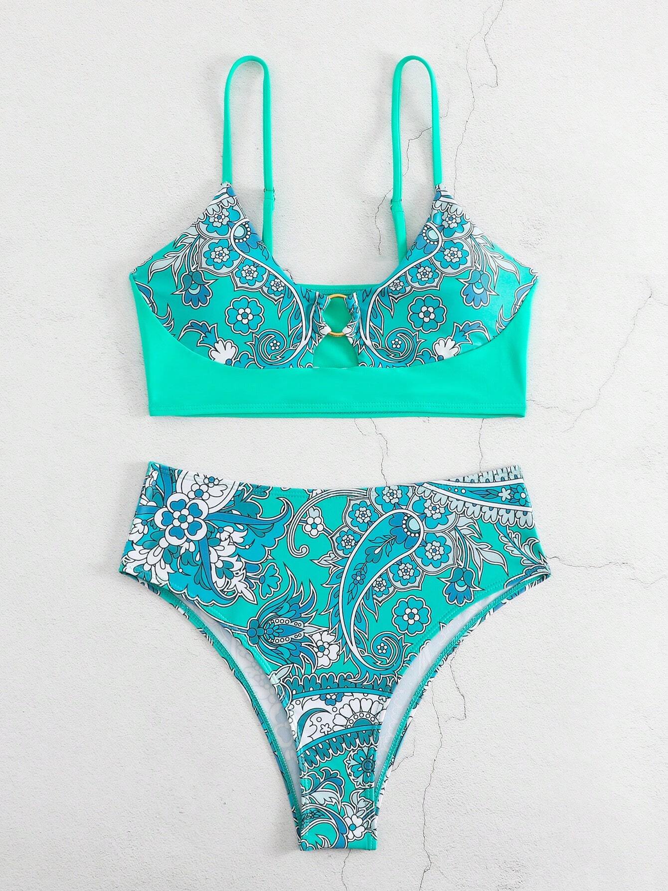 Paisley Splash Bikini Set