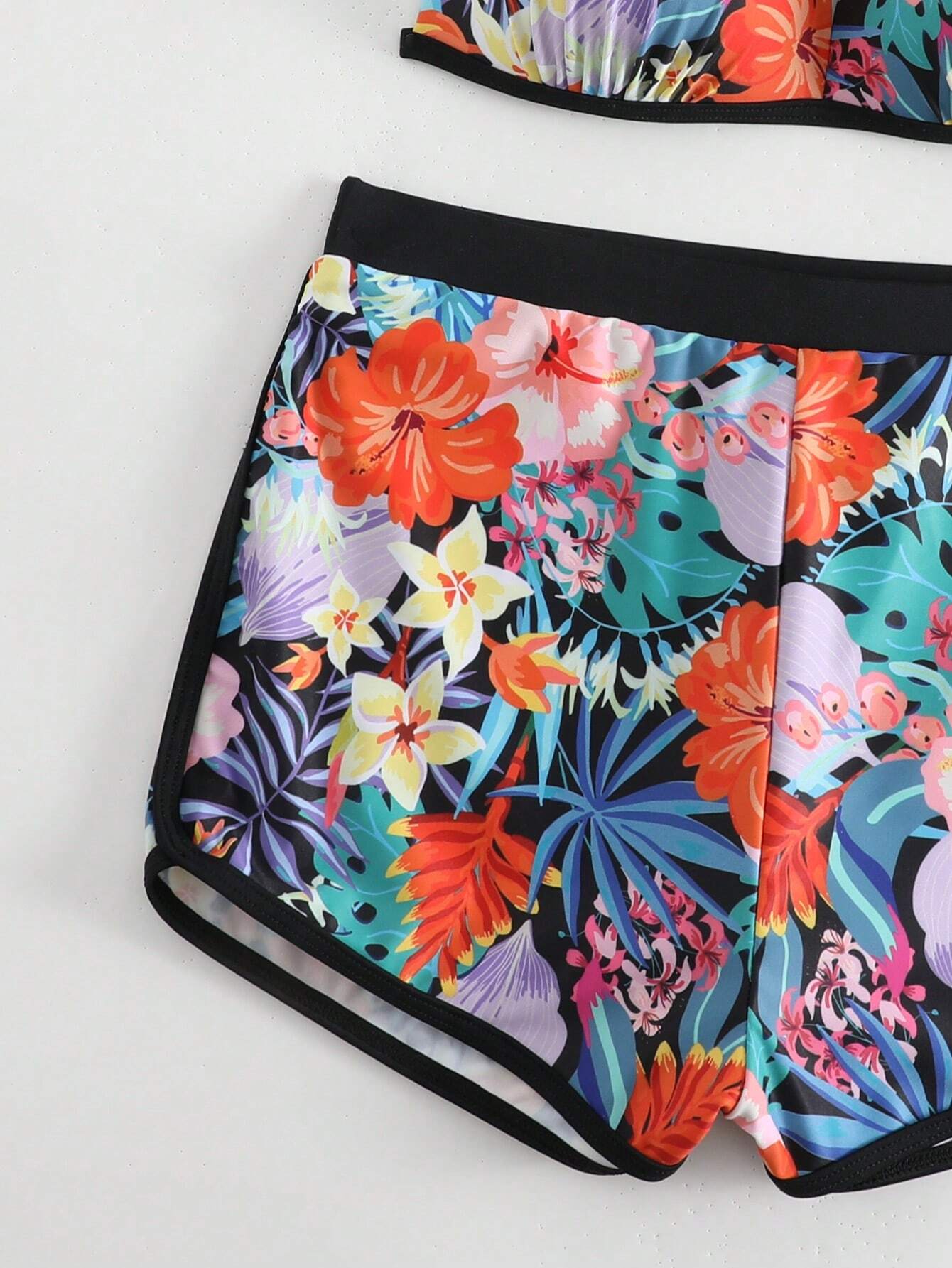 Aloha Bikini Shorts Set