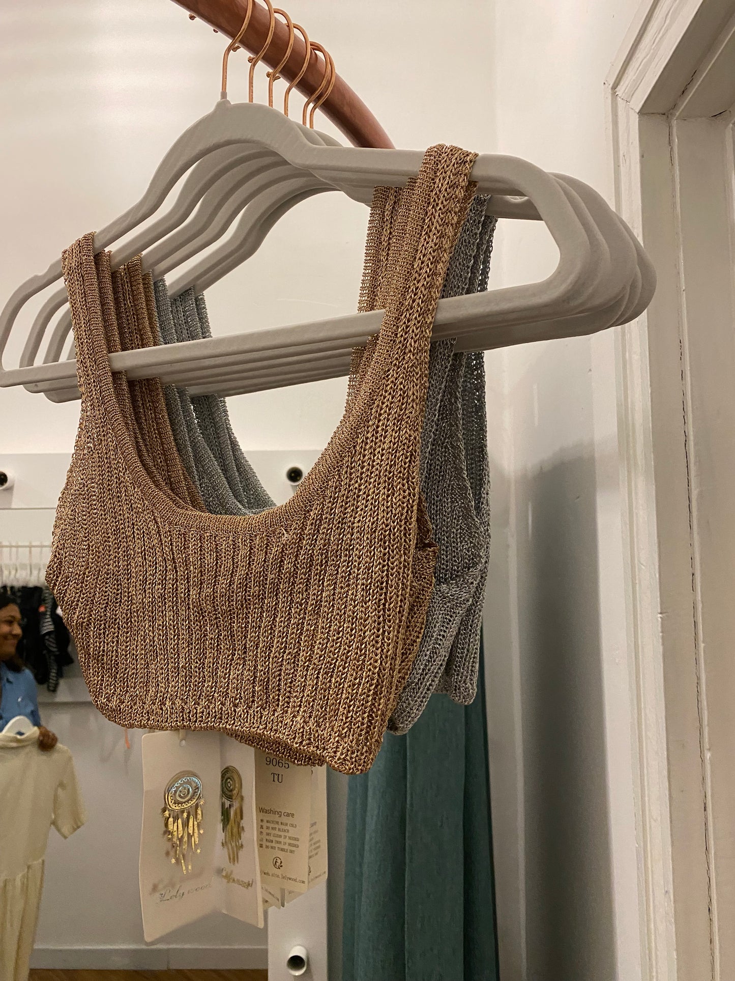 CAPSULE - Metallic Crop Top