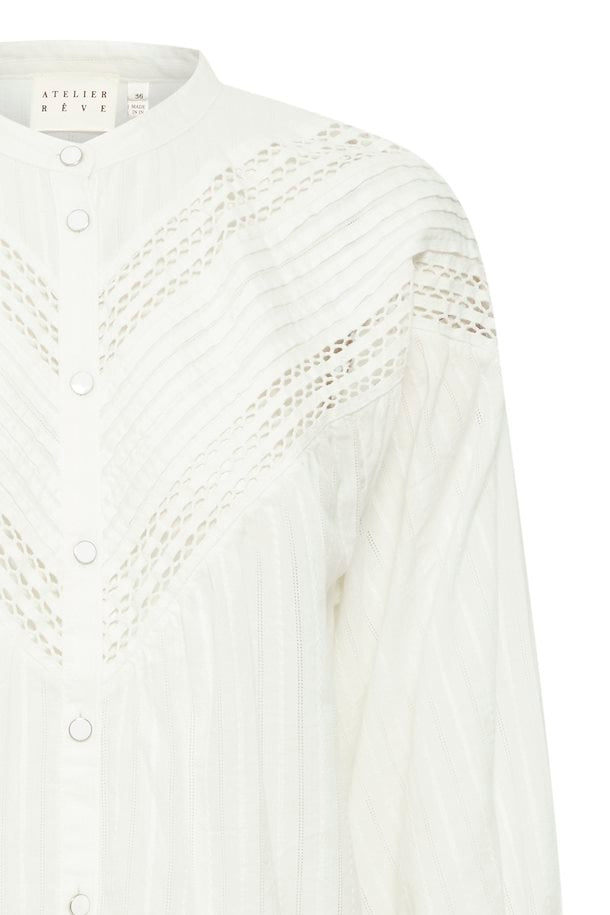 True - Atelier Cutwork Long Sleeve Shirt - SK-AT-WSHL-WH