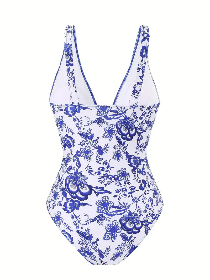 Mykonos Plunge Swimsuit & Sarong Set
