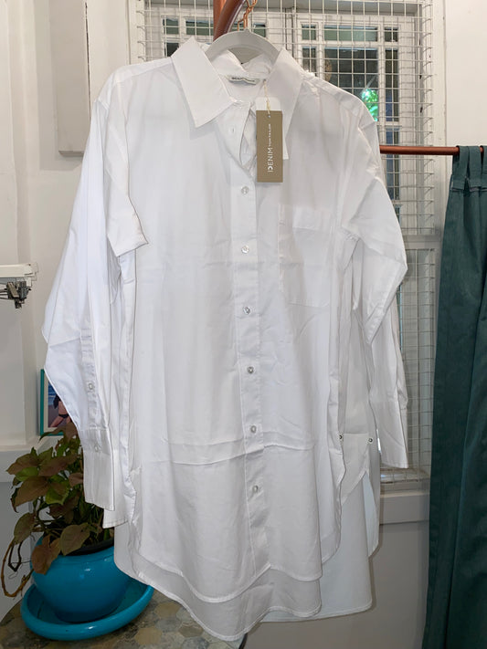 True - SK-TT-SHW Tom Tailor Long Sleeve White Shirt