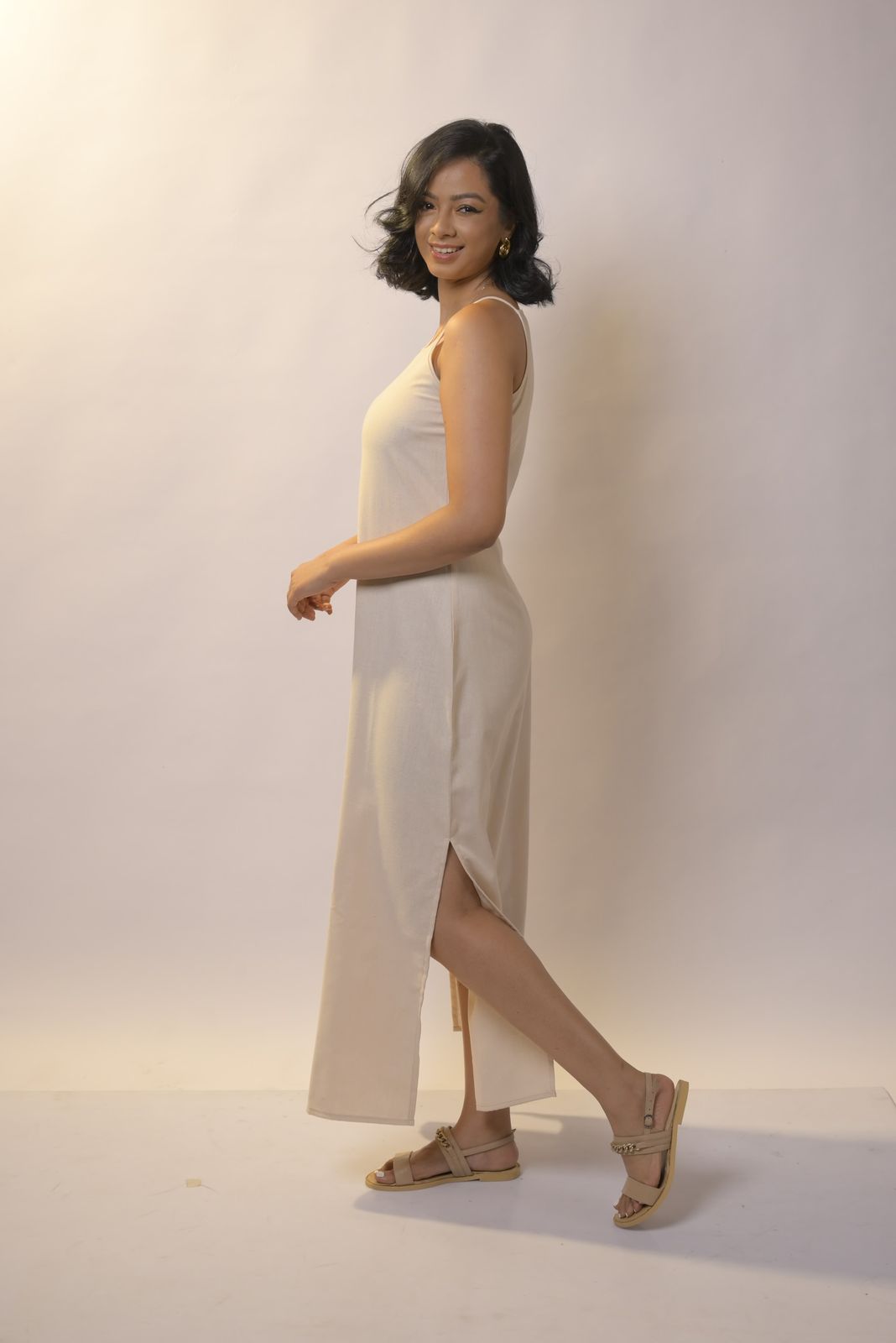 LEENA - Linen Cami Dress