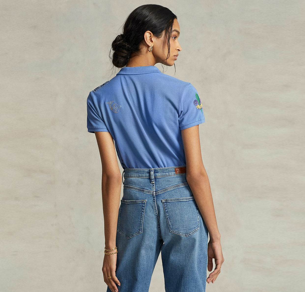 True - Polo Ralph Lauren Blue Embroidered Polo Shirt - SK-PRL-BPS