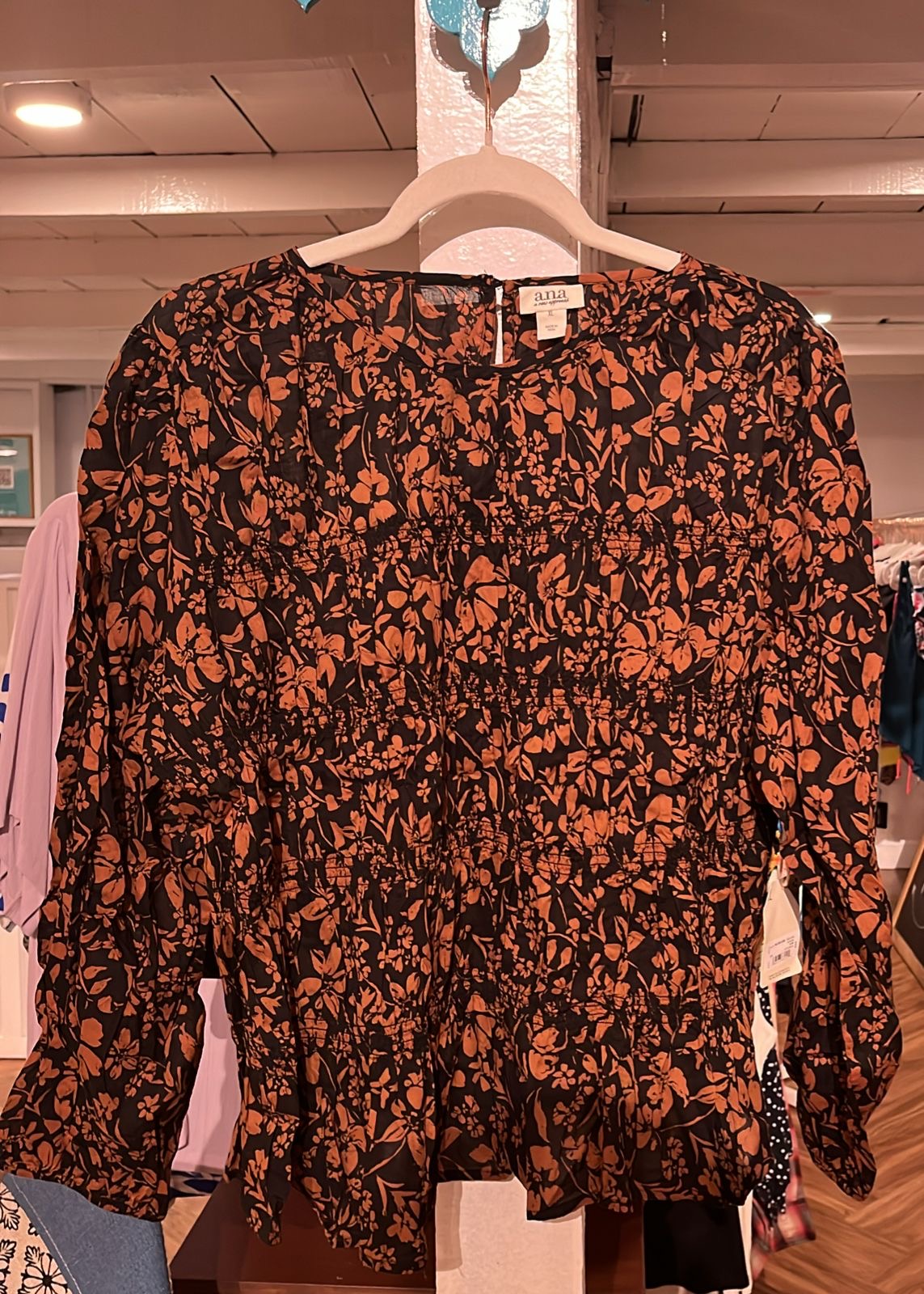 True - Ana Long Sleeve Blouse - SK-AN-WBL