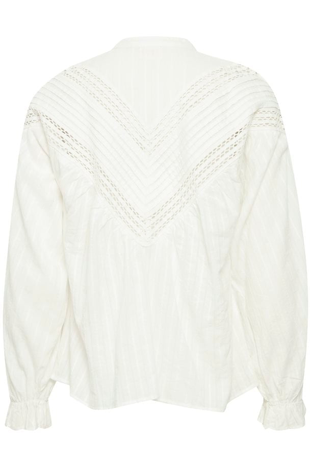 True - Atelier Cutwork Long Sleeve Shirt - SK-AT-WSHL-WH