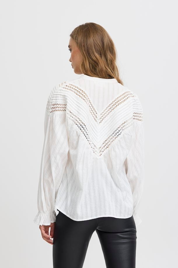 True - Atelier Cutwork Long Sleeve Shirt - SK-AT-WSHL-WH