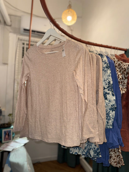 True - LOFT T-shirt - Beige Glitter -