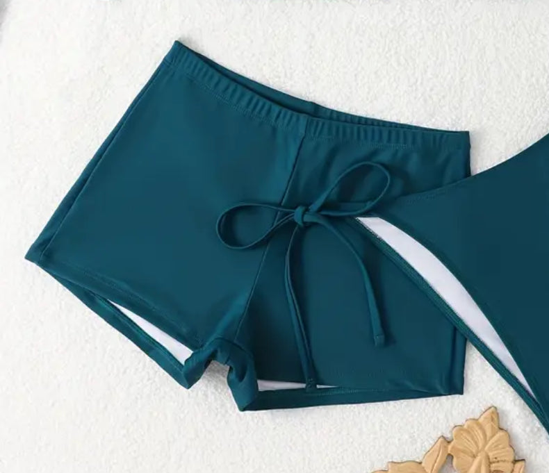 Teal Bikini Shorts