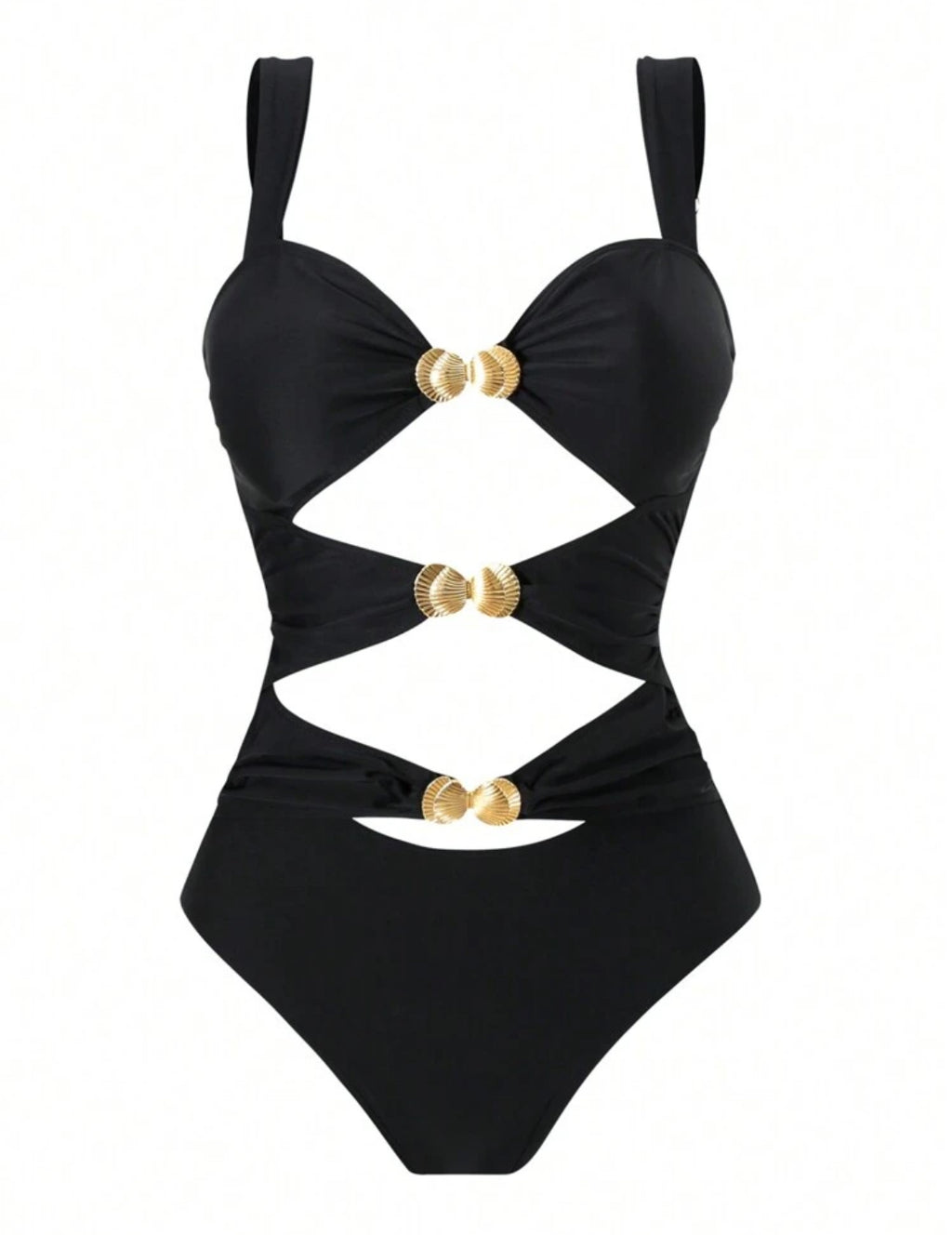 Cut Out Sheel Detail One Piece